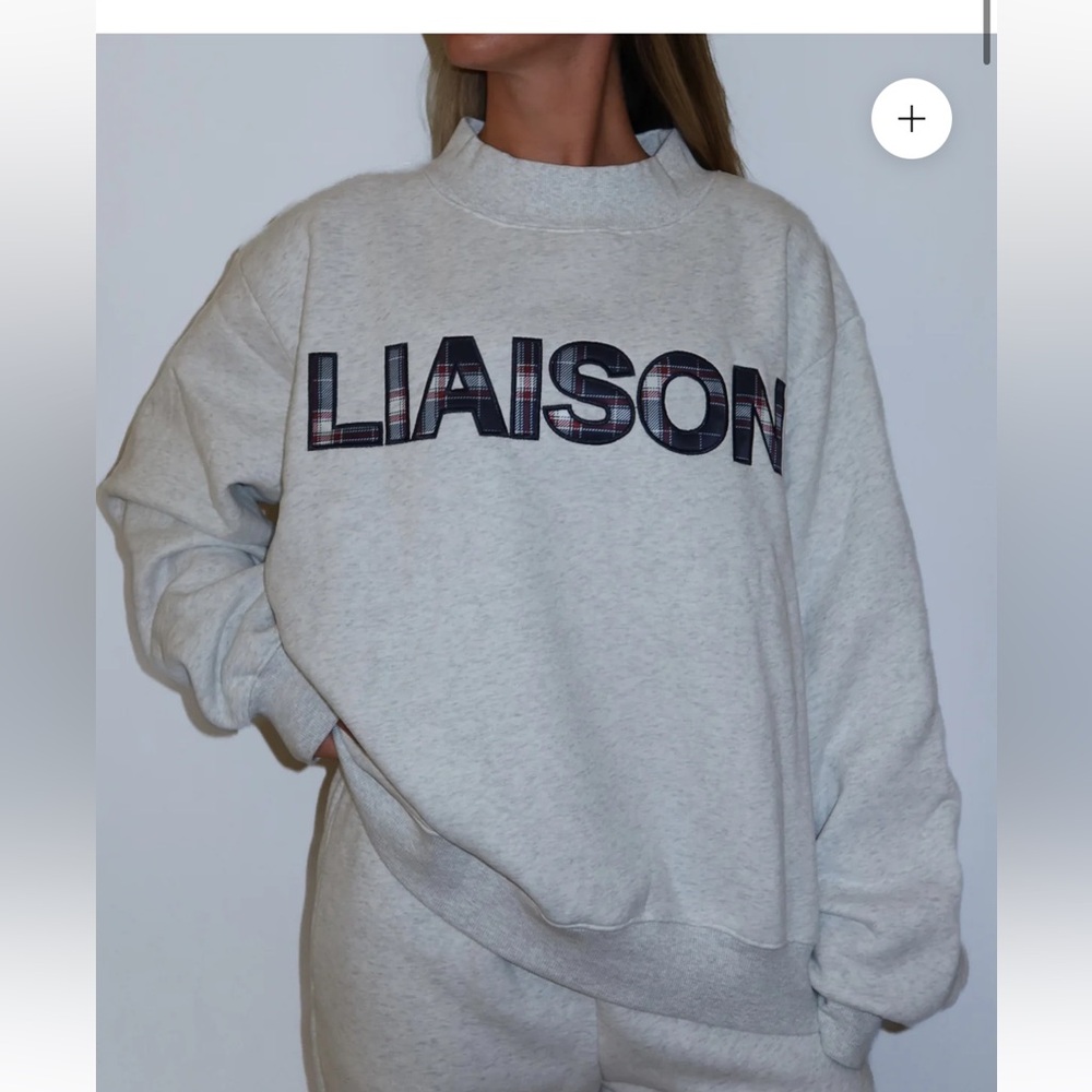 Liaison the label mock neck crew